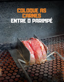 Parimpé Inox Suporte Para Churrasco Carnes, Queijos, Frutas.