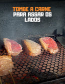 Parimpé Inox Suporte Para Churrasco Carnes, Queijos, Frutas.