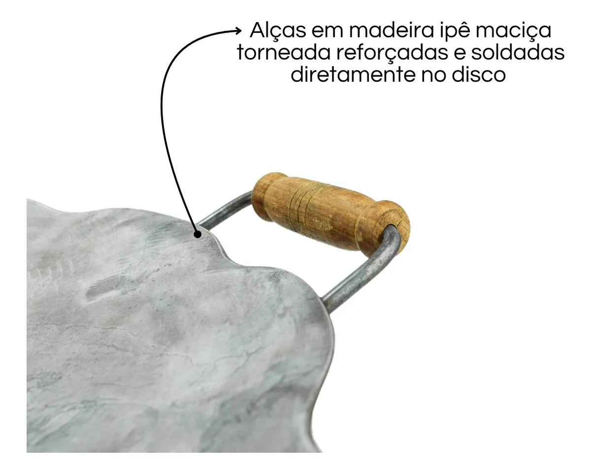 Tacho de Arado 52cm Original em Aço de Carbono